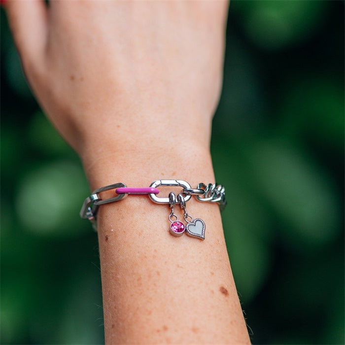 Samengestelde iXXXi Connect armband Dee Zilver