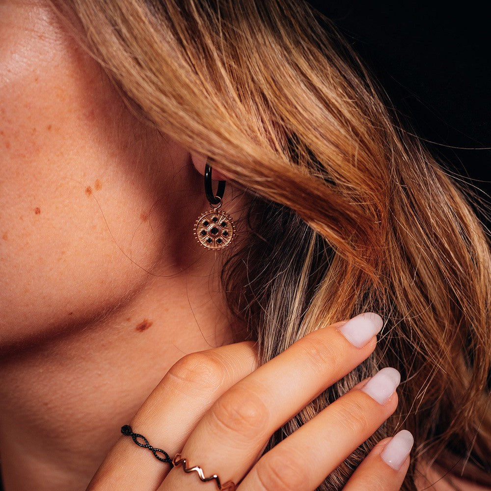 iXXXi Jewelry Hoop Charms Midnight Black Diamond