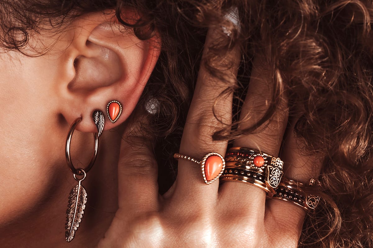 iXXXi Ear Studs Magic Coral