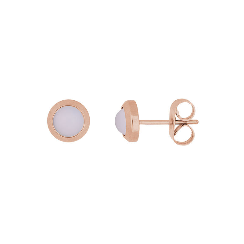 Ear Studs Matt Pink