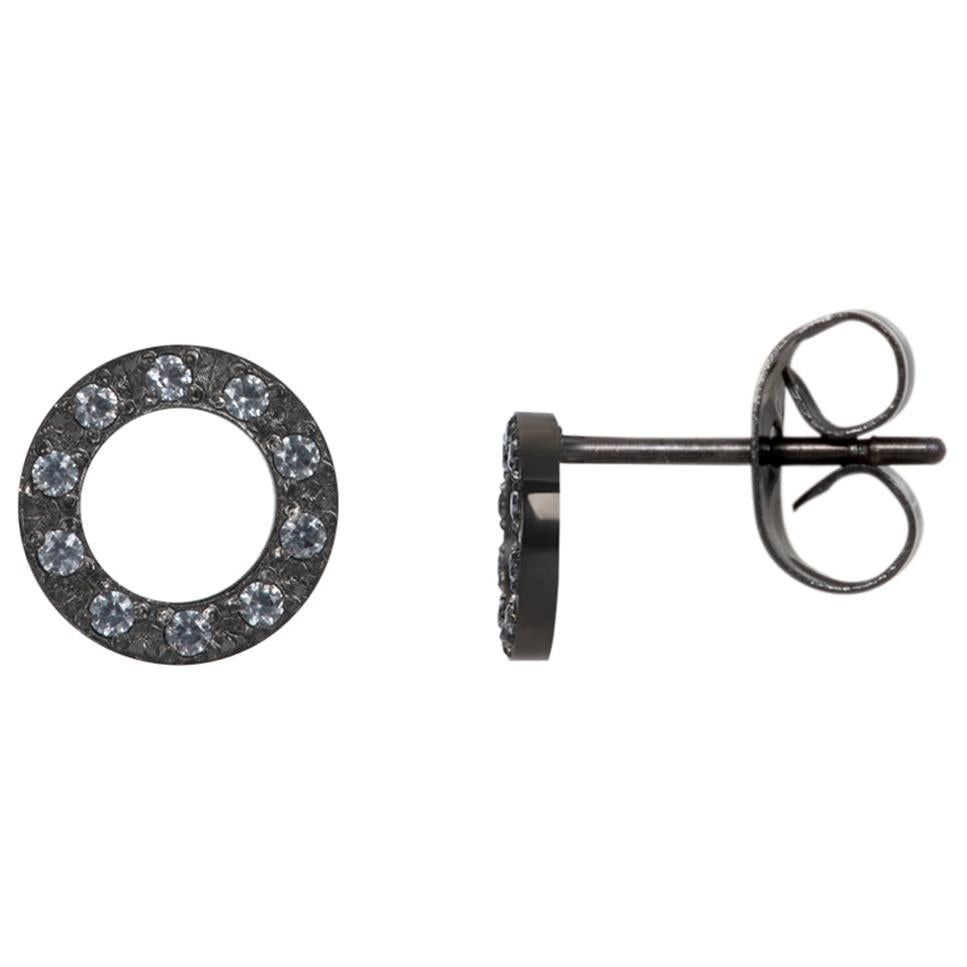 iXXXi Jewelry Ear studs Circle Stone 10mm