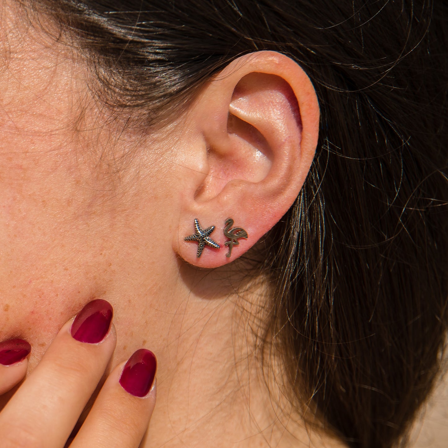 iXXXi Ear Studs Flamingo