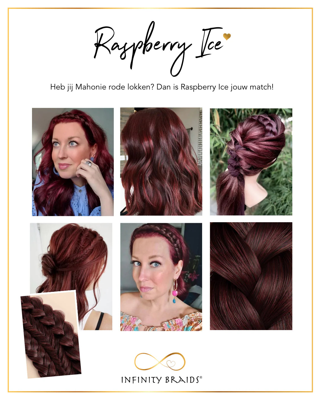 Infinity Braids Viènne Raspberry Ice