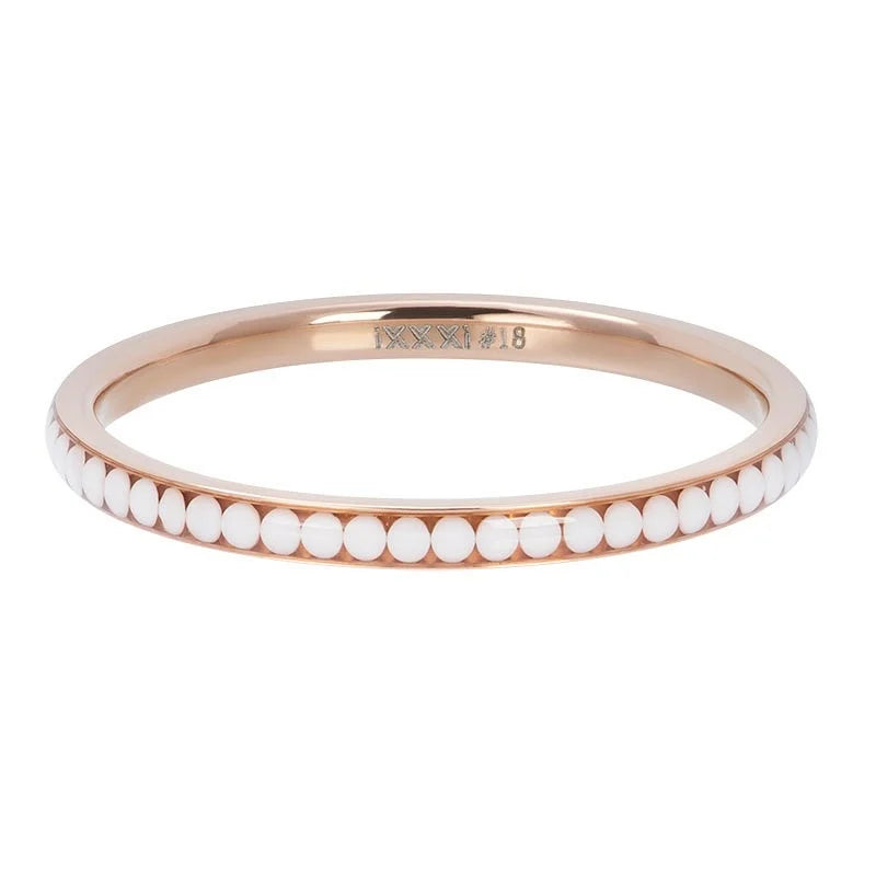 Samengestelde iXXXi ring Flat Circles Rosé-Goud