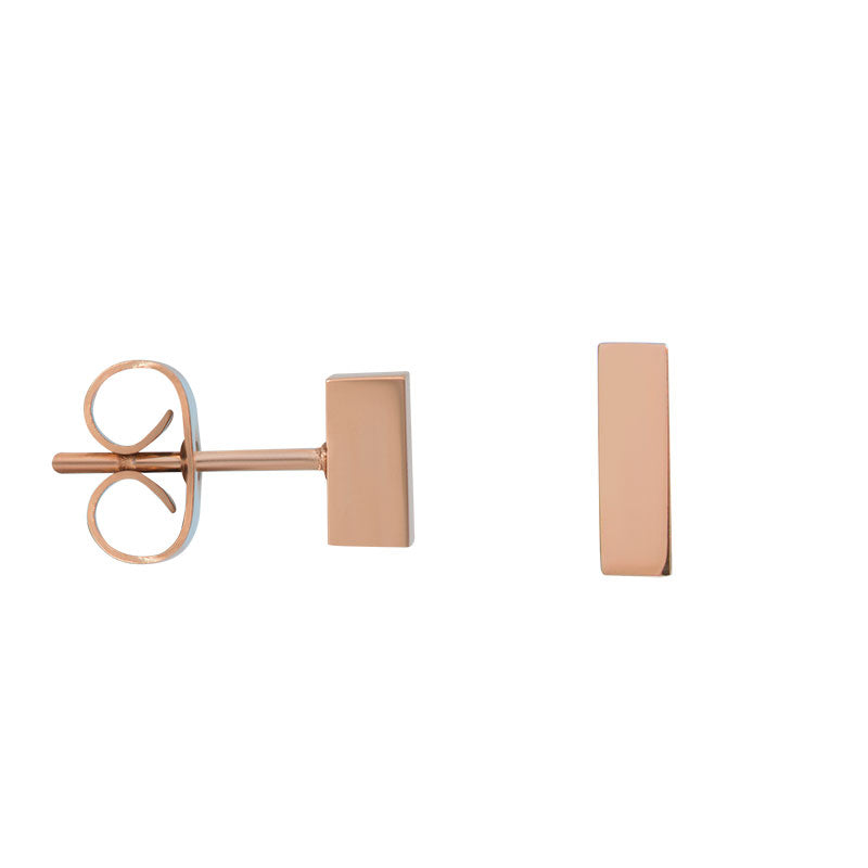 Ear studs Abstract Rectangle