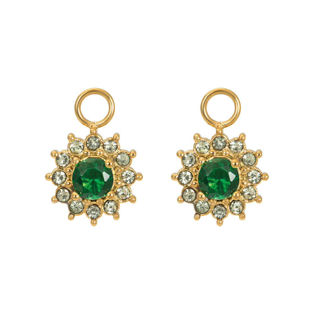 iXXXi Jewelry Hoop Charms Lucia Emerald