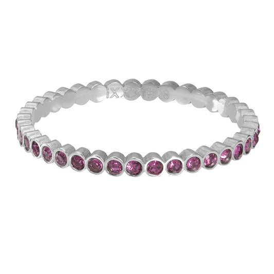 iXXXi Jewelry Small Circle Stone Fuchsia