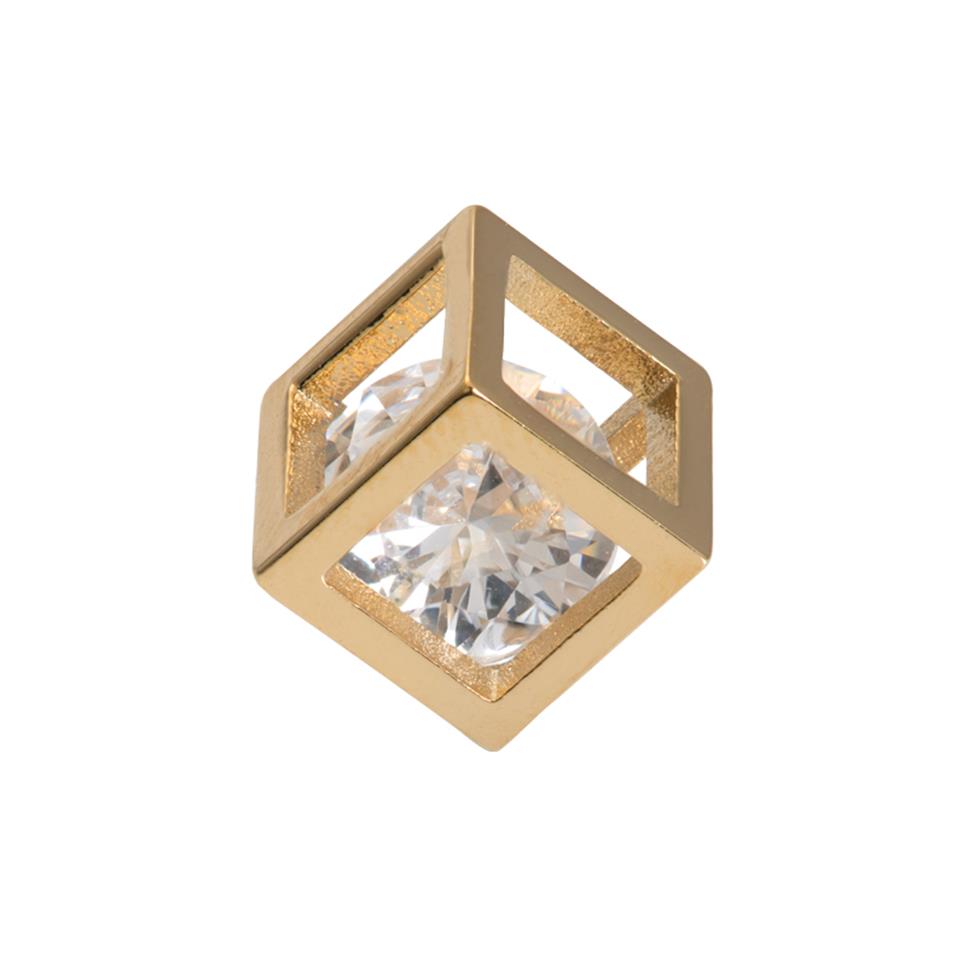 iXXXi Jewelry Charm Hollow Cube Stone