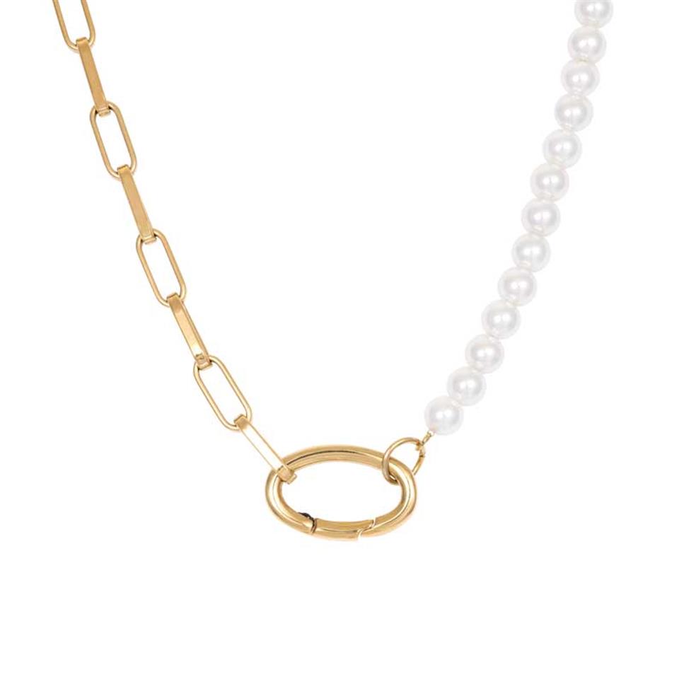 iXXXi Jewelry Collier Square Chain Pearl