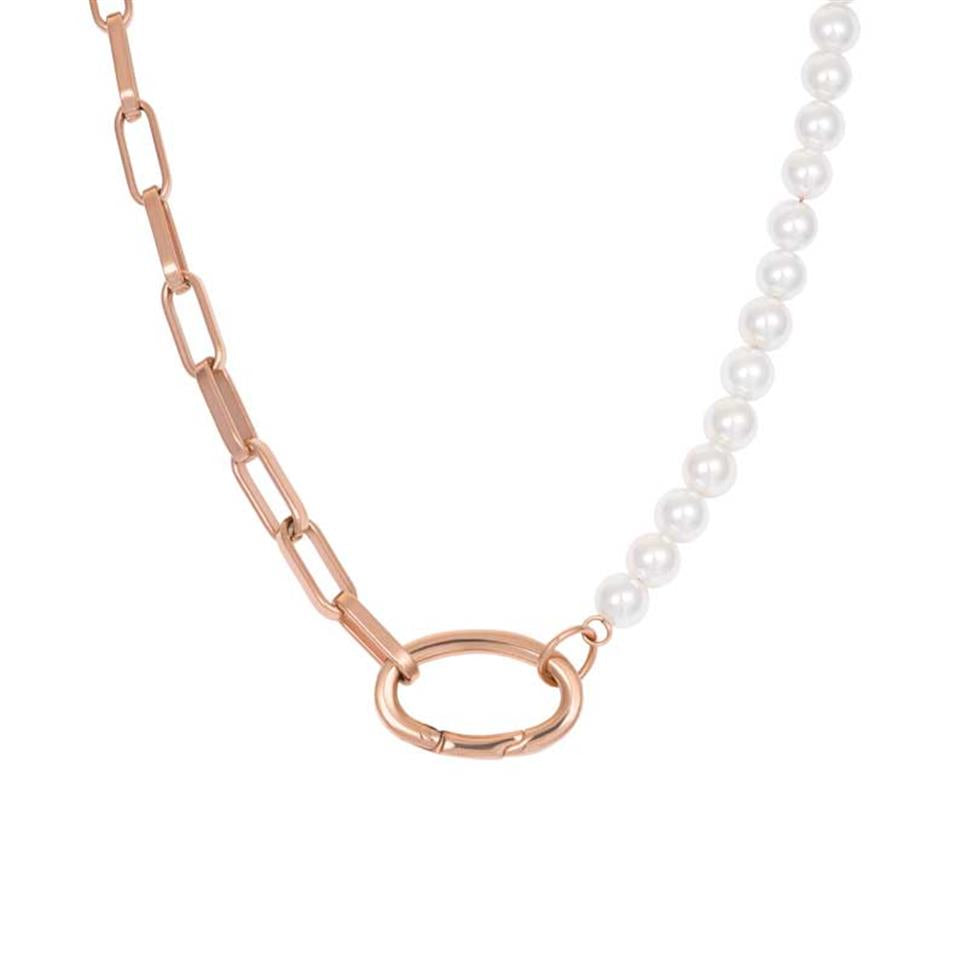 iXXXi Jewelry Collier Square Chain Pearl